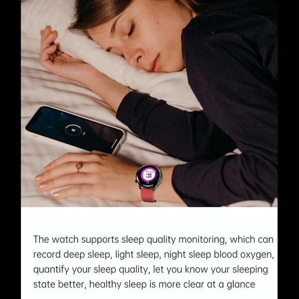 1.39 Inch Ip67 Waterproof Leather Band Smart Watch Supports Bluetooth Call / Blood Oxygen Body Temperature Monitoring Brown Smart Watches