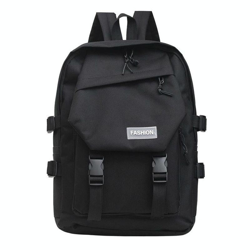 School Backpack With Harajuku Style Black Backpacks & Bags