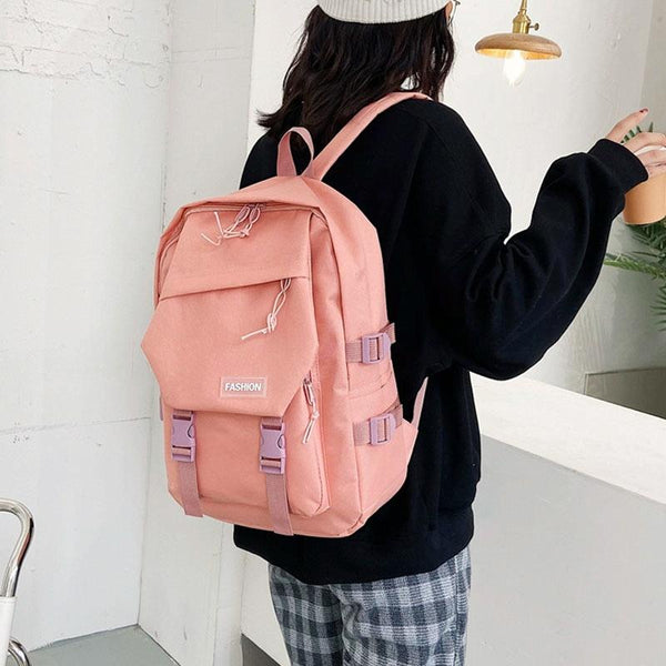 School Backpack With Harajuku Style Black Backpacks & Bags