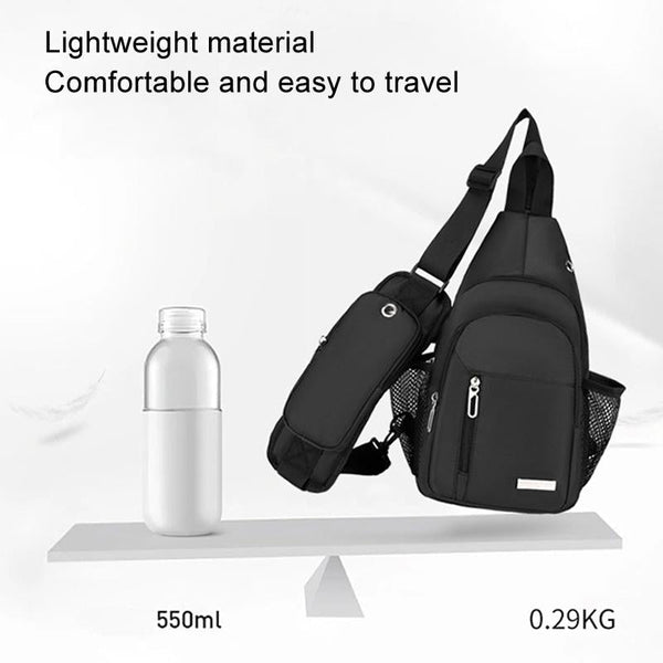 Men Oxford Cloth Chest Bag Casual Crossbody Shoulder Backpack Green Bags