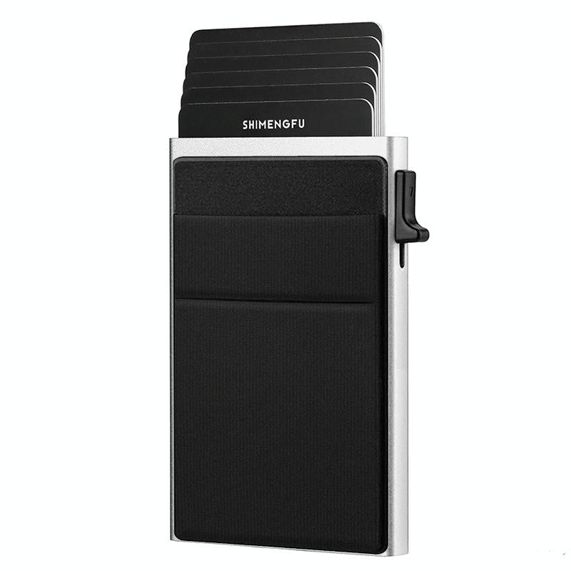 Rfid Blocking Slim Metal Wallet For Men Silver Wallets