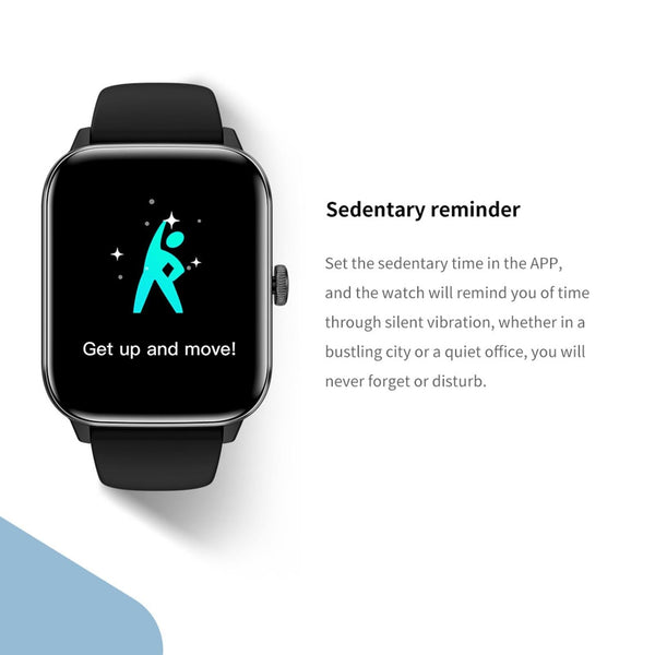 1.91 Inch Bt5.2 Smart Sport Watch Sleep Heart Rate Oxygen Temp Blood Pressure Monitor_Black Smart Watches