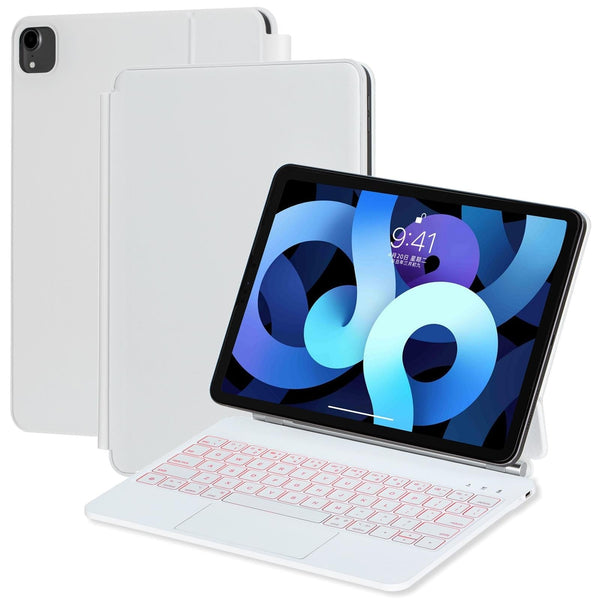 Bluetooth Keyboard Leather Case For Ipad Air / Pro 11 2022 2024 10.9 Touch Pad White Keyboards