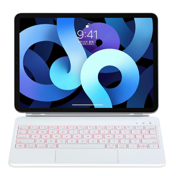 Bluetooth Keyboard Leather Case For Ipad Air / Pro 11 2022 2024 10.9 Touch Pad White Keyboards