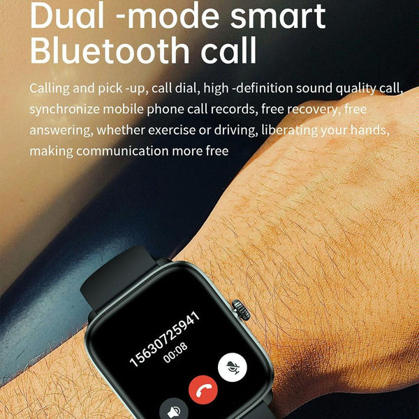 1.96 Inch Ip67 Waterproof Silicone Band Smart Watch Supports Dual Mode Bluetooth Call / Heart Rate Monitoring Pink Smart Watches