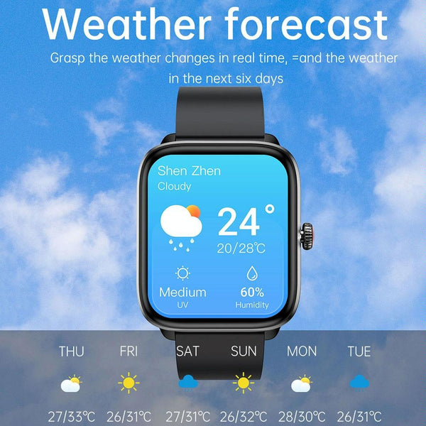 1.96 Inch Ip67 Waterproof Silicone Band Smart Watch Supports Dual Mode Bluetooth Call / Heart Rate Monitoring Pink Smart Watches