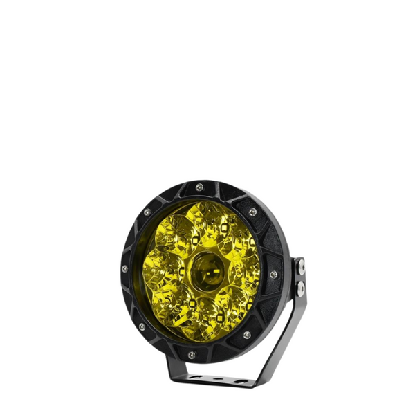 38W 4000Lm / 6000K Off Road Vehicle Round Work Light Yellow Light Bulbs