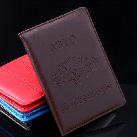 Stylish Pu Leather Driving License Holder Wallet Brown Wallets