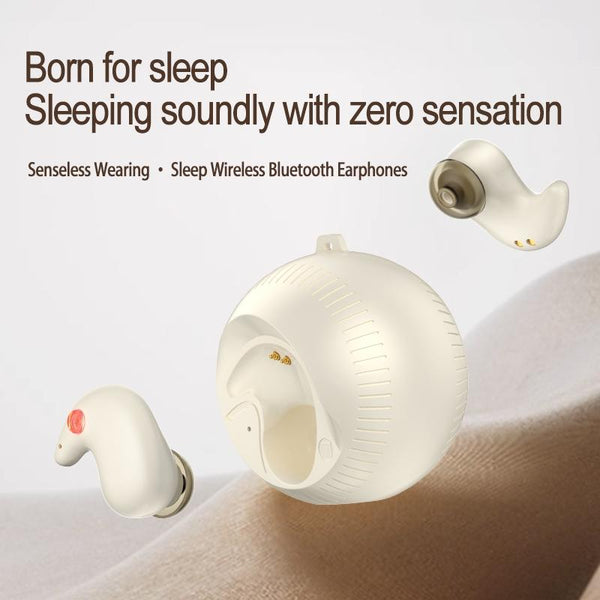 Coconut Ball Bluetooth Earphones With Charging Case White Earbuds