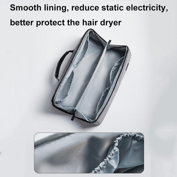Waterproof Hair Dryer Storage Bag Large Capacity Black Hair Dryers