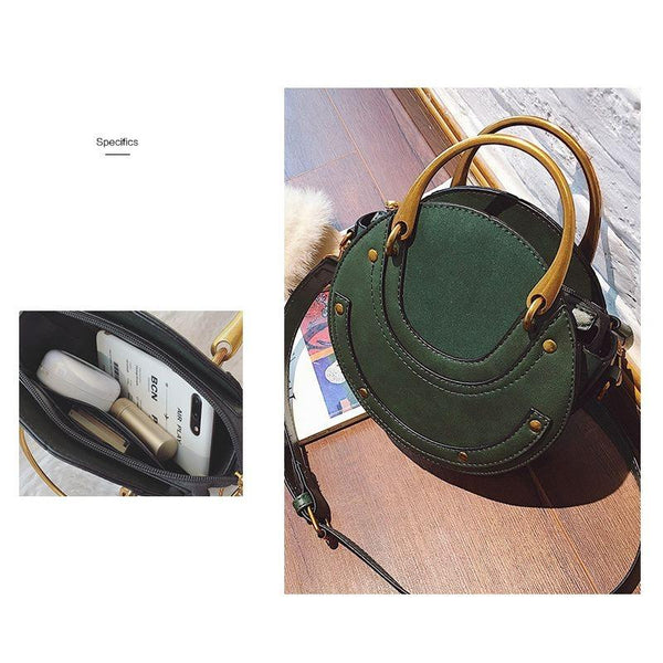 Retro Leather Mini Shoulder Bag For Women Green Women's Bags & Handbags