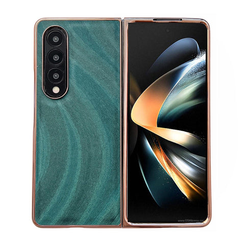 For Samsung Galaxy Z Fold4 5G Nano Electroplating Case Green Grass Cases Covers & Skins