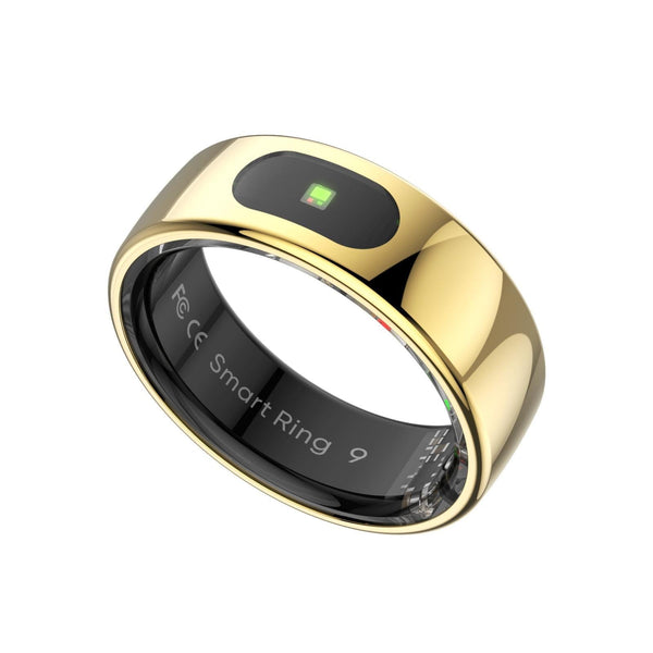 Smart Ring Heart Rate Blood Oxygen Sleep Sports Size 11 Gold Activity Trackers