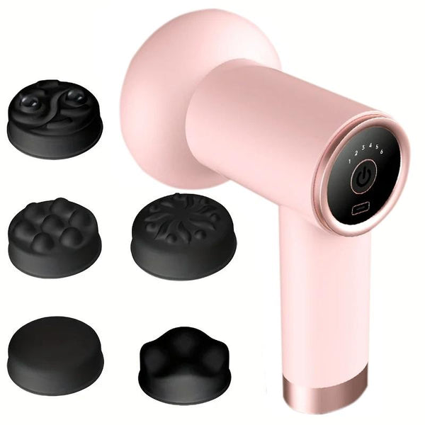 5 Head Handheld Massage Gun For Fat Pushing White Massagers