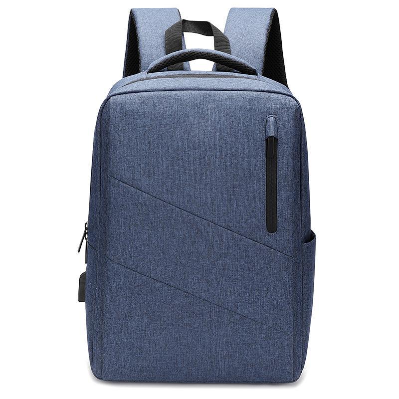 Anti Theft Usb Backpack For Business & School Blue Bags