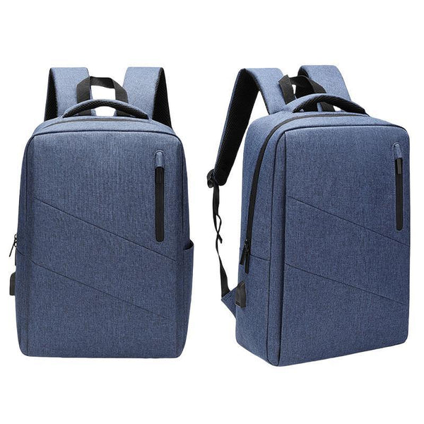 Anti Theft Usb Backpack For Business & School Blue Bags