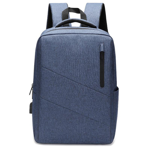 Anti Theft Usb Backpack For Business & School Blue Bags