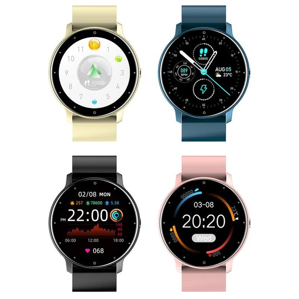 Smart Heart Rate Blood Pressure Oxygen Monitoring Sports Pedometer Wireless Bluetooth Watch Black Smart Watches