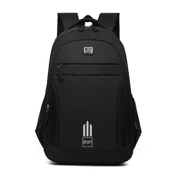 Large Capacity Nylon Backpack For Students Black Backpacks