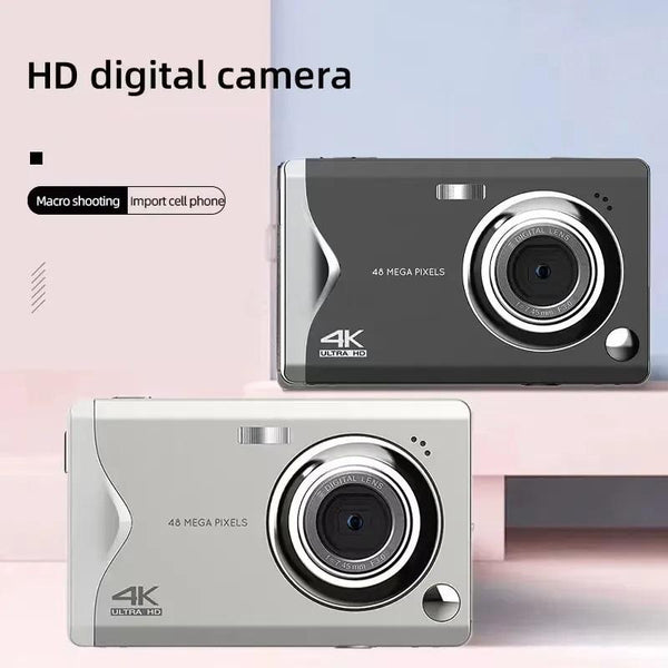 3.0 Inch Autofocus 4K Hd Digital Camera With Screen_White Digital Cameras