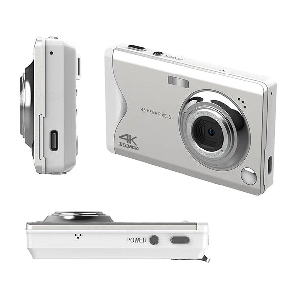 3.0 Inch Autofocus 4K Hd Digital Camera With Screen_White Digital Cameras