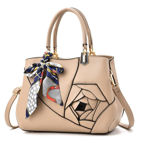 Carved Ladies Handbag 3D Design Khaki Women's Bags & Handbags
