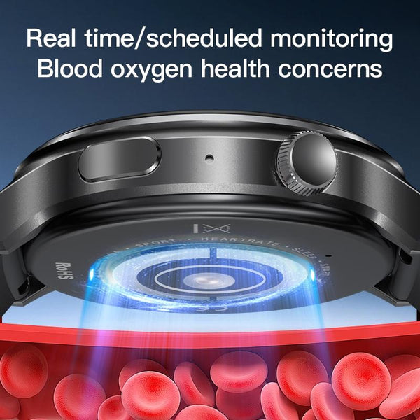 1.46 Inch Colour Screen Smart Watch Support Bluetooth Call / Heart Rate Monitoring Silver Smart Watches