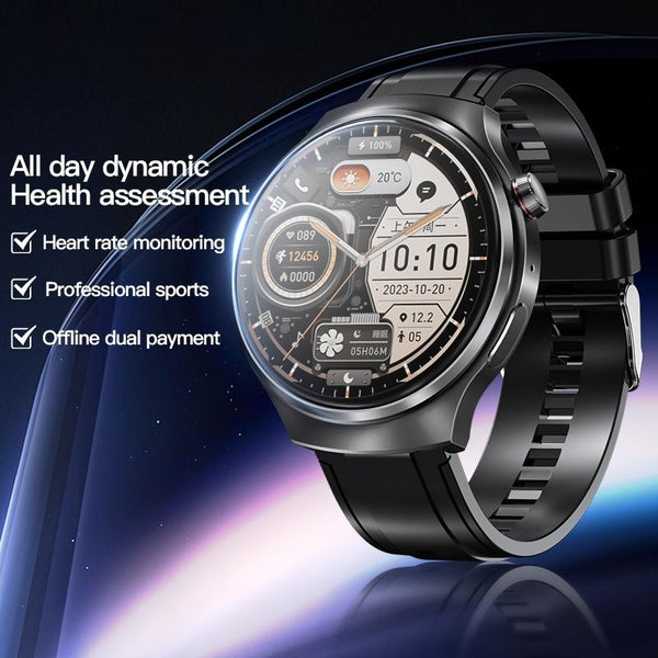 1.46 Inch Colour Screen Smart Watch Support Bluetooth Call / Heart Rate Monitoring Silver Smart Watches