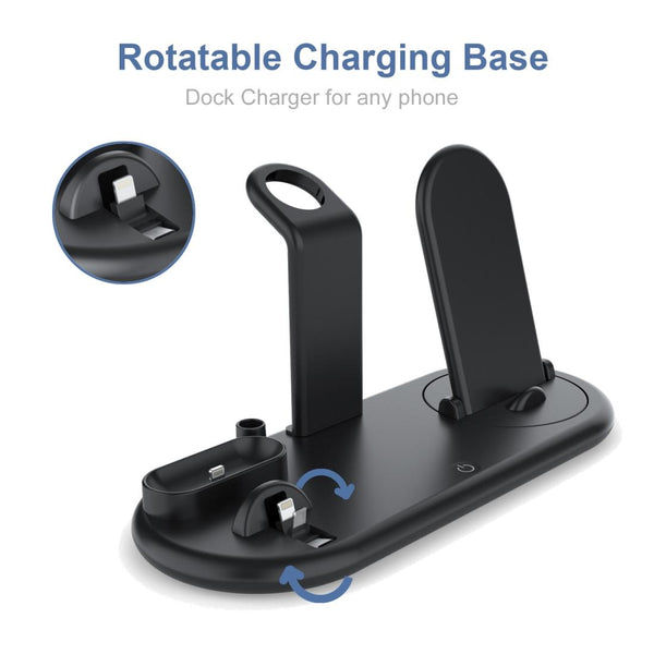 3 In 1 Wireless Charger For Phone Watch And Airpods Chargers & Cradles