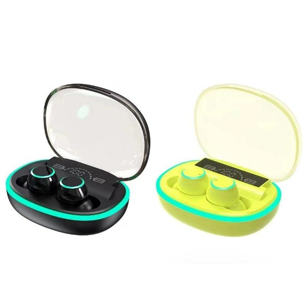 Wireless Bluetooth Earphones With Noise Reduction And Power Bank Function Fluorescent Green Earbuds