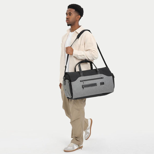 20 Inch Waterproof Foldable Travel Handbag Dark Gray Bags