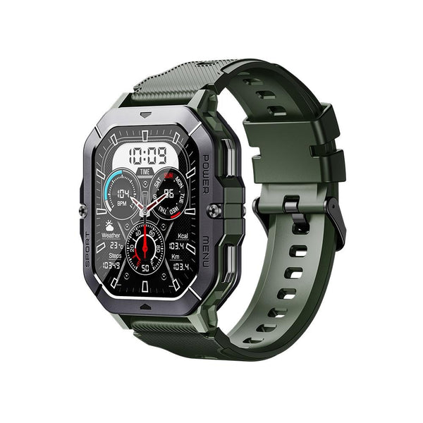 2.02 Inch Sport Smart Watch Support Bluetooth Call / Sleep Blood Oxygen Heart Rate Pressure Health Monitor Green Smart Watches