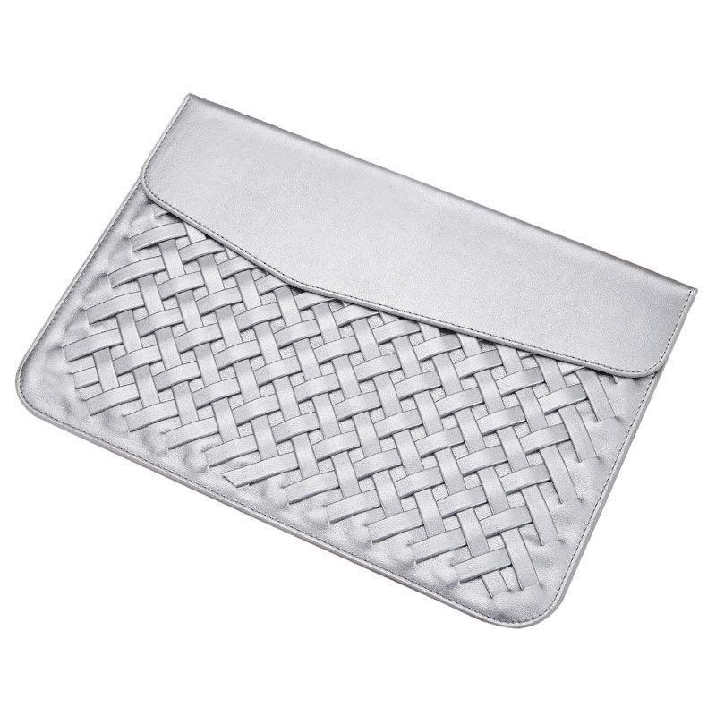 11 Inch Hand Woven Notebook Liner Bag For Computers Silver Laptop Cases & Bags