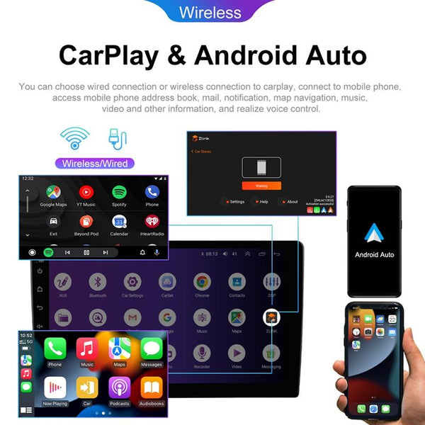 9 Inch 8 Core Carplay Android Navigation Monitor 2 + 32G Memory Ahd Camera Other Car Video