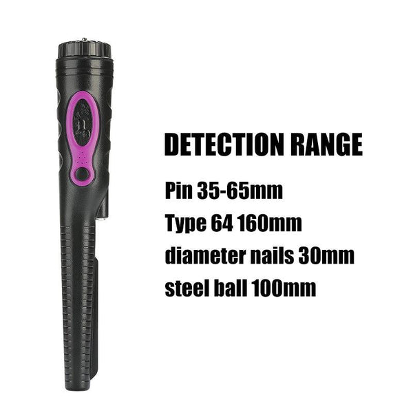Black Outdoor Handheld Metal Detector Treasure Hunt Metal Detectors