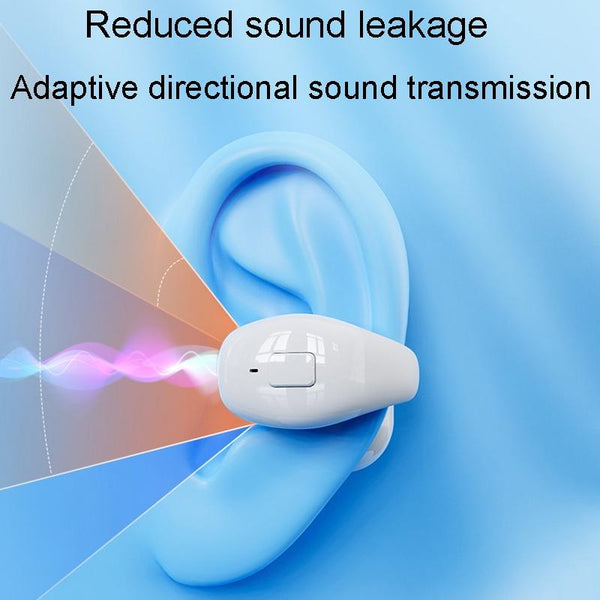 Wireless Clip On Bluetooth Earphone For Sports And Gaming White Earbuds