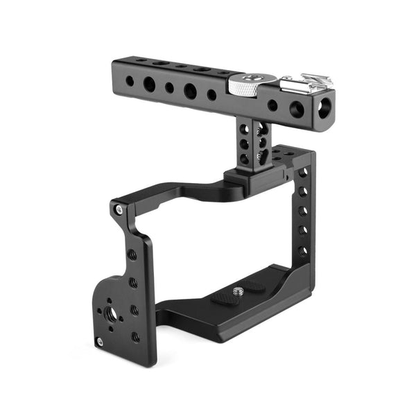 Video Camera Cage Stabilizer With Handle For Sony A6600 Black Stabilizers