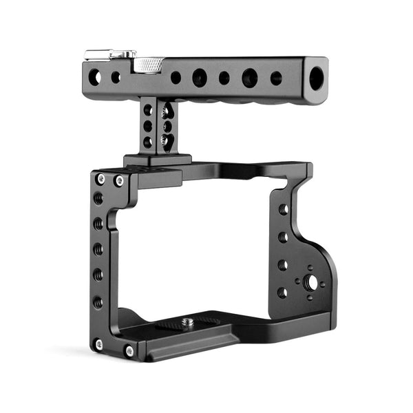 Video Camera Cage Stabilizer With Handle For Sony A6600 Black Stabilizers