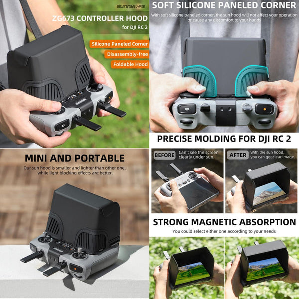 Remote Control Sunshade Hood Cover For Dji Rc Drones Camera Cases Bags & Covers
