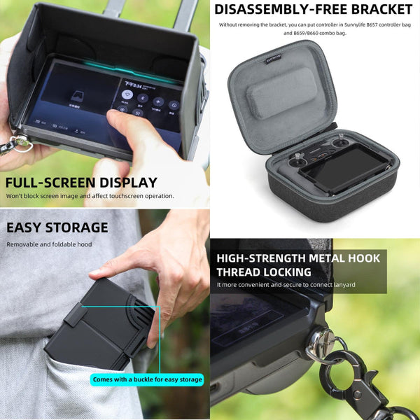 Remote Control Sunshade Hood Cover For Dji Rc Drones Camera Cases Bags & Covers