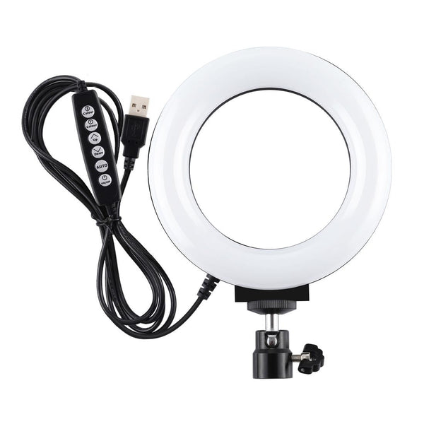 10 Mode Rgbw Led Ring Light With Tripod And Ball Head 4.7 Inch Curved Surface_Black Other Lighting & Studio