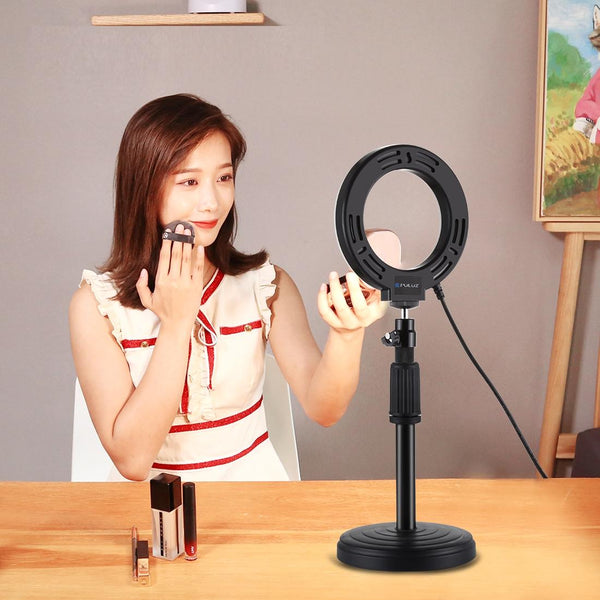 10 Mode Rgbw Led Ring Light With Tripod And Ball Head 4.7 Inch Curved Surface_Black Other Lighting & Studio