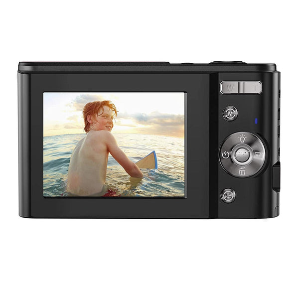 36Mp 2.7K Full Hd Digital Camera With 16X Zoom For Children 2.4 Inch Screen Black Digital Cameras