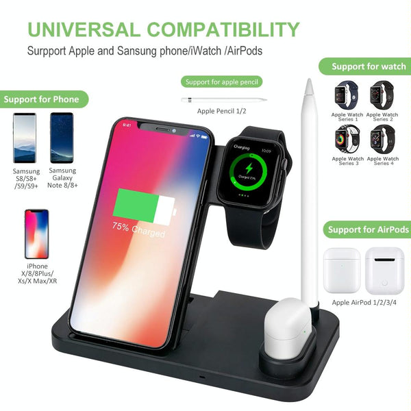 Vertical Wireless Charger With Adjustable Stand Chargers & Cradles