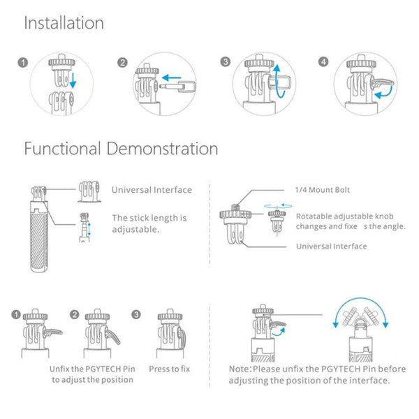 Extendable Selfie Stick For Dji Action Camera Selfie Sticks