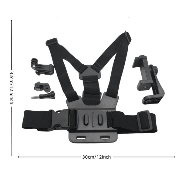 Body Mount Belt With Phone Clamp For Action Cameras And Smartphones Other Camera & Photo Accs