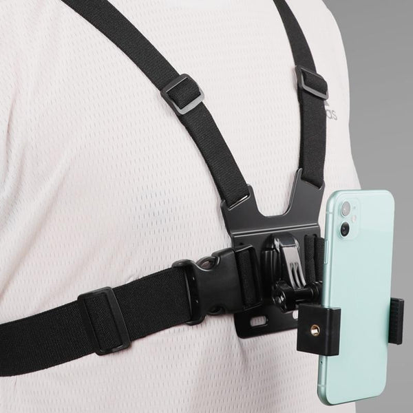 Body Mount Belt With Phone Clamp For Action Cameras And Smartphones Other Camera & Photo Accs