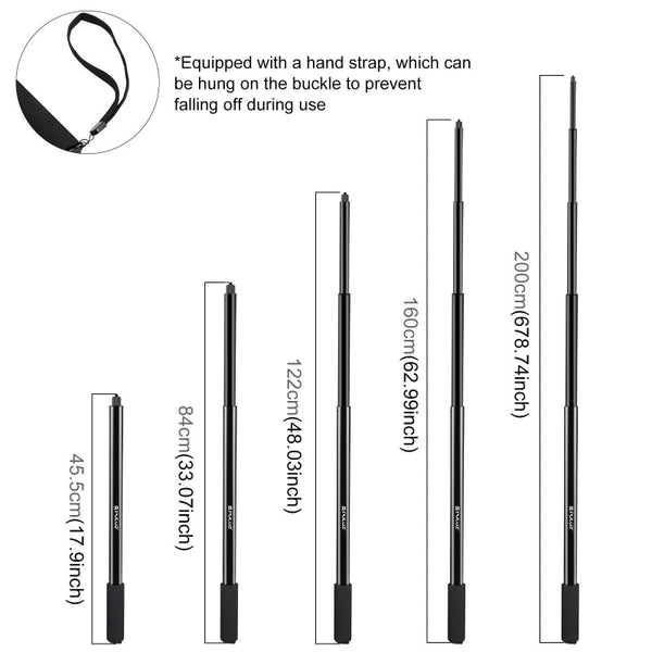 2 Metre Extendable Selfie Stick For Insta360 One Rs X2 X3 X4 Audio Video Accessories Selfie Sticks