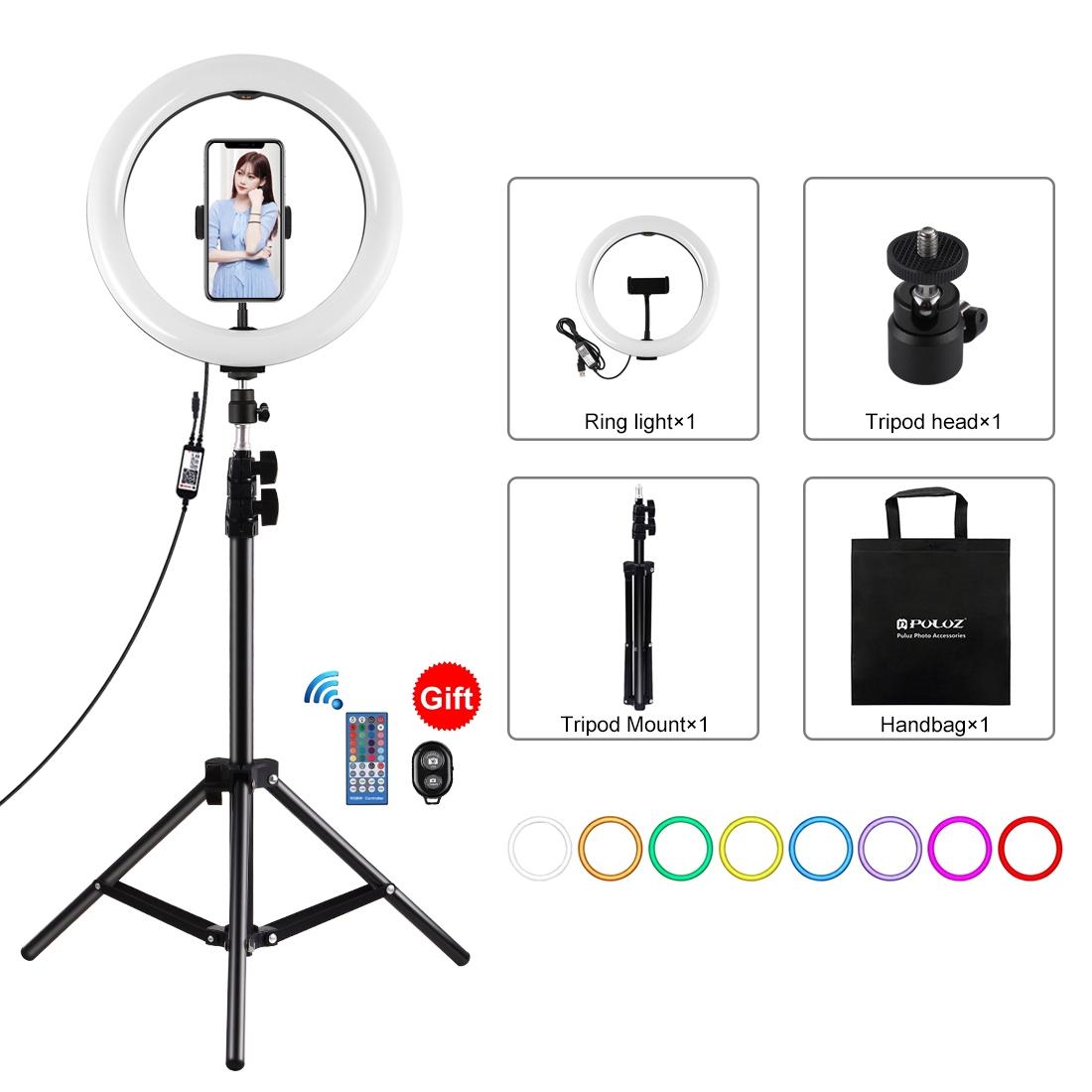 10.2 Rgbw Led Ring Light Kit With Tripod Remote And Phone Clamp Other Lighting & Studio