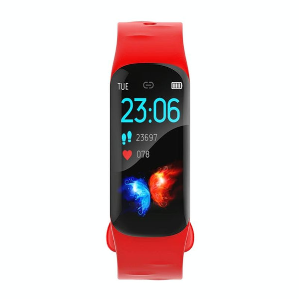 Waterproof Smart Bracelet With Step Heart And Sleep Monitoring Ip67 Black Smart Watches